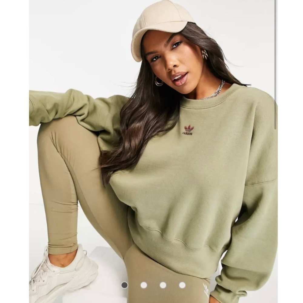 Adidas Originals Essentials sweatshirt in khaki